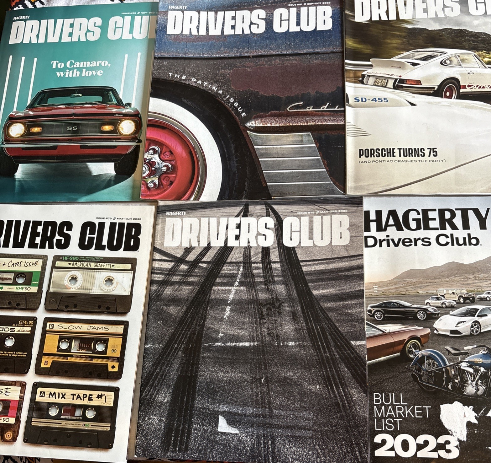 Lot of 6  Hagerty Drivers Club Magazines 2023 - $24.74