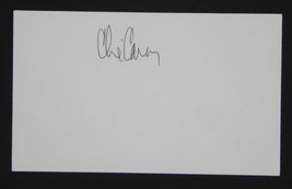 Chip Caray Hand Signed Autographed 3x5 Index Card Chicago Cubs Braves Announcer - £21.95 GBP