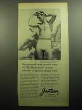 1958 Jantzen Swim Trunks Advertisement - Bob Cousy - £14.77 GBP