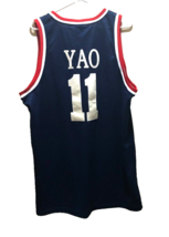 Yao Ming #11 Houston Rockets 1995 NBA Vintage Nike Sewn Blue Swingman Je... - $64.86