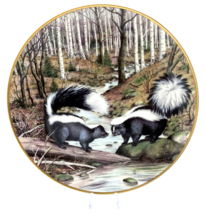 Striped Skunks at a March Stream The Woodland Year Signature Edition Pla... - £7.98 GBP