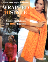 Leisure Arts Wrapped In Style Ponchos Capes Shawls 5 Crochet Designs 2004 - $8.95