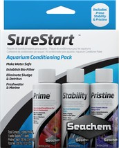 Seachem Laboratories SureStart Aquarium Conditioning Pack 1ea/3 pk - £15.78 GBP