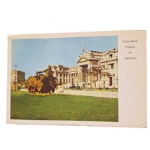 Postcard Lima Peru Palacio de Justicia Supreme Court Chrome Posted - £5.20 GBP