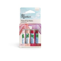Sky Organics Tinted Lip Balms for Lips to Moisturize, Soften &amp; Add A Wash of Col - £16.73 GBP