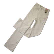 NWT Levi&#39;s Ribcage Bootcut Cord in Whitecap Stretch Corduroy Pants 27 x ... - $61.38