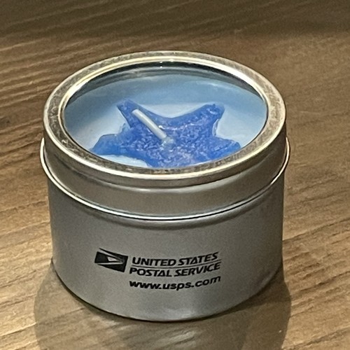 USPS Postal Post Office Promotional Promo Gift Advertising Candle In tin... - $9.89