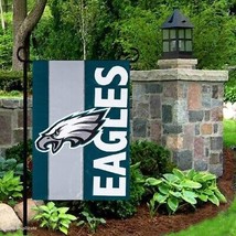 Philadelphia Eagles Embroidered Logo Applique Garden Flag-2 Sided, 12.5&quot; x 18&quot; - £19.98 GBP