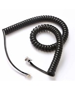 Telephone Cord Phone Cord Handset Cord Black 2 Pack Universally Compatible - £14.12 GBP