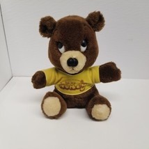 Vintage 1976 R. Dakin &quot;Be My Honey&quot; 10&quot; Plush Stuffed Teddy Bear - £15.75 GBP