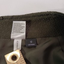 Tahari by Arthur S Levine Women's Back Zip & Slit A-Line Green Skirt Size 12 image 9