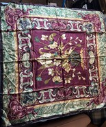 Linda Allard For Ellen Tracy Delicate Floral Silk Square Women’s Scarf 35” - $24.99