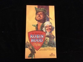 VHS Adventures Of Robin Hood 1938 Errol Flynn, Olivia de Haviland, Basil Rathbon - £5.57 GBP
