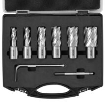 VEVOR Annular Cutter Set, 6 pcs Weldon Shank Mag Drill Bits, 1" Cutting ... - $59.99