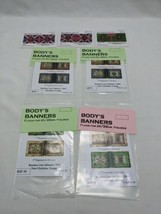 Lot Of (7) Body&#39;s Banners Flags For 25/28mm Wargaming Miniatures Russian Britain - £29.31 GBP
