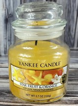 Yankee Candle 3.7 oz Scented Candle - Star Fruit &amp; Orange - 95% - £4.67 GBP