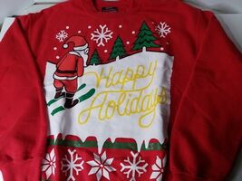 American Rag Mens Happy Holidays Sweatshirt~Ugly Cute Christmas Sweater~... - $15.83