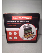 9PCS Knife Sharpening Stone Kit Dual Whetstone 400/1000 3000/8000 Grit S... - $40.47 CAD