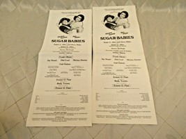 Sugar Babies Broadway Programs 2 Ann Miller Mickey Rooney Musical Revue ... - £15.28 GBP