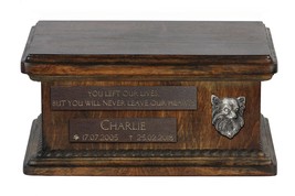 Urn for dog’s ashes with relief and sentence with your dog name and date - Pug,  - £79.13 GBP