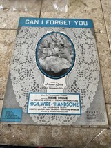Can I Forget You Sheet Music High Wide Handsome Oscar Hammerstein Jerome... - $11.75