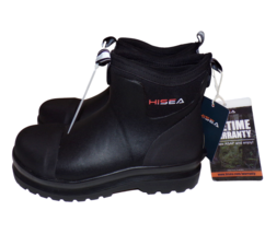 HISEA Men&#39;s Work Boots Chelsea Rain Boots Waterproof Garden Durable US 7... - $49.45