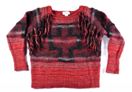 Ralph Lauren Denim &amp; Supply Tribal Knit Fringe Tassel Sweater S/P - £39.68 GBP