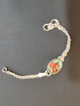 Kids Solid Silver Tom and Jerry Bracelet Charm Chain 5&quot; Birthday Gift Boy Girl - £26.51 GBP