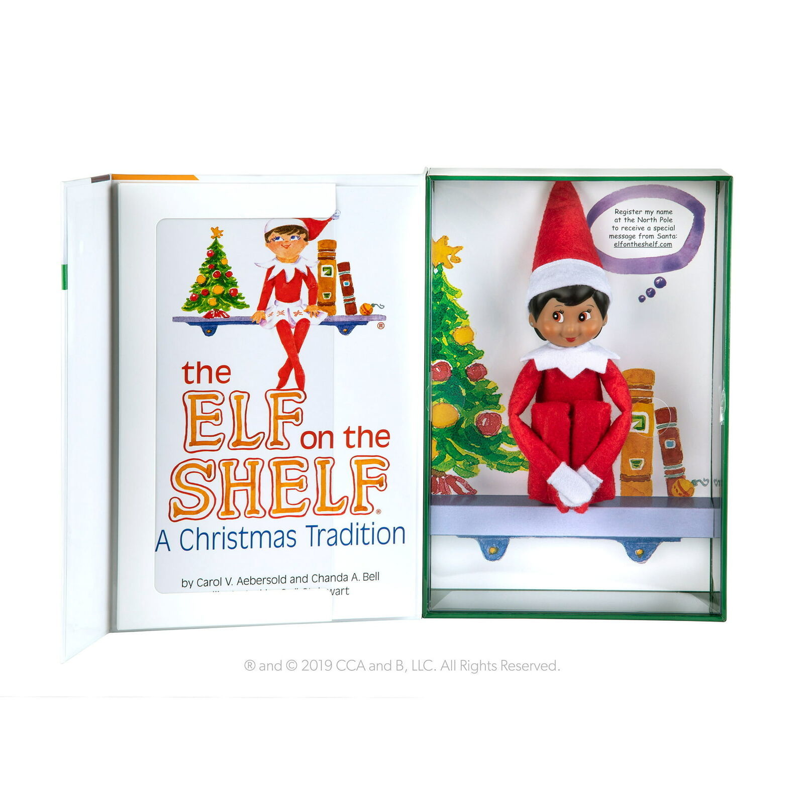 The Elf on the Shelf Girl Light Dark Brown Eyes - $31.67