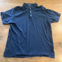 Peter Millar Collection Polo Mens Large Navy Collared Short Sleeve Preppy - £18.91 GBP