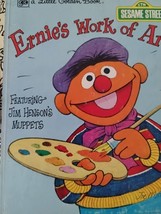 Sesame Street Ernie&#39;s Work Of Art #109-25 A Little Golden Book 2nd Printing 1980 - £3.91 GBP