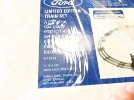 LIONEL-  11814 FORD RTR IMITED EDITION TRAIN SET- 0/027-  NEW - SH - $356.25