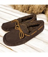 UGG DAKOTA SLIPPER MOCCASIN ESPRESSO BROWN SUEDE WOOL WOMENS US 8 EU 38 - $67.68 CAD