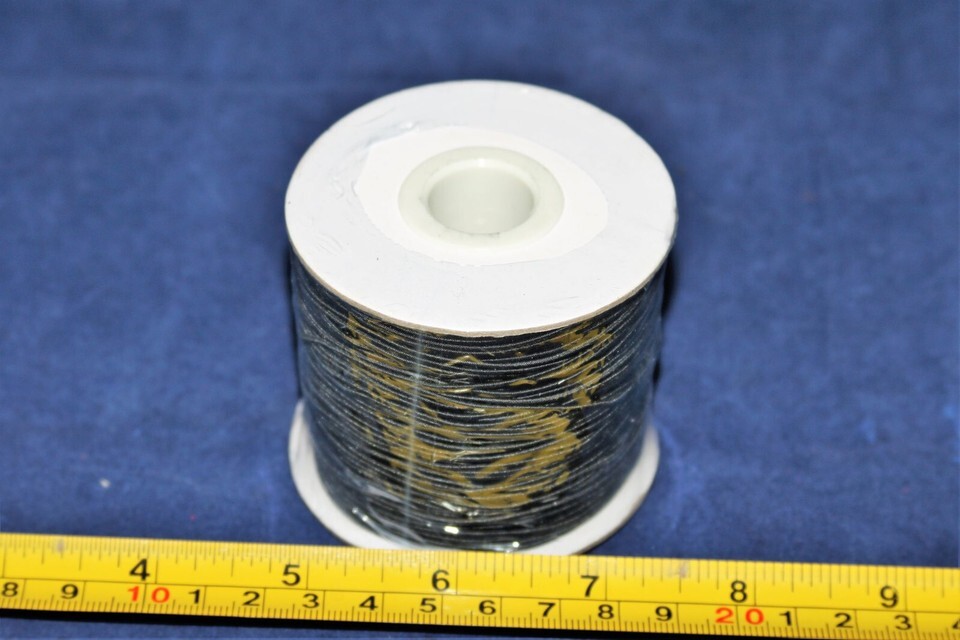 1 Roll 1mm Nylon Outside and Rubber Inside Round Elastic Cord 109m/roll Item image 4