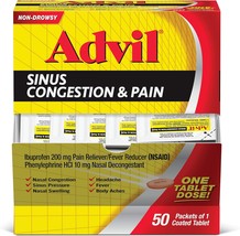 Advil Sinus Congestion and Pain, Sinus Relief Medicine, Pain Reliever and Fever  - $47.99