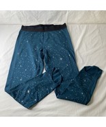 Nike Pro Women&#39;s Starry Night Metallic Tights Size XL Teal Blue Dri-fit ... - $43.55