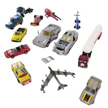 Vtg 70s 80s 90s Lot DieCast Cars, Planes, Helicopters, Tanker Truck; Hon... - $27.09