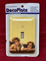 Winged Cherub Angel Metal Wall Light Switch Plate NEW Deco Plate Painted NOS USA - £11.67 GBP