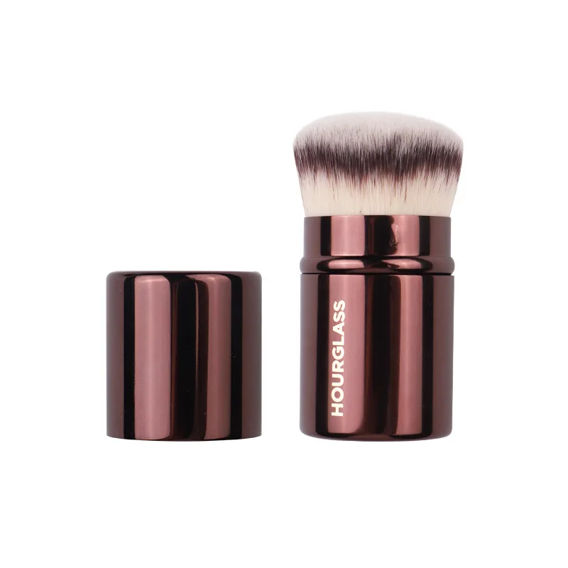 HG Retractable Kabuki Makeup Brush - Dense Synthetic Hair Short Travel-Sized Fou - $48.60