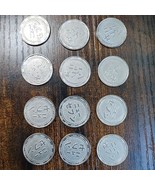 Lot Of (12) Vintage Japanese Pachislo Casino Gaming Tokens - $34.64
