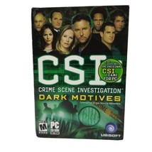 CSI Crime Scene Investigation Dark Motives PC Video Game 2004 Ubisoft Complete - $6.92