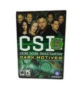 CSI Crime Scene Investigation Dark Motives PC Video Game 2004 Ubisoft Co... - £5.47 GBP