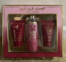 Rah Rah Rouge Juicy Couture Gift Set 3pc Mist, Body Lotion, Shower Gel BOX DAMAG - £23.67 GBP