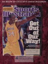 Sports Illustrated June 4 2001 Shaquille O&#39;neal Barry Bonds Manny Ramirez - £3.38 GBP