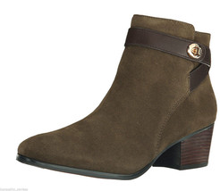 Coach Patricia Fatigue Chestnut  Ankle Zip Boots Women&#39;s 10 NEW IN BOX - £89.28 GBP