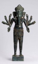 Ancien Khmer Style Debout Bronze Bayon Ganesh Statue - 51cm/20 &quot; - £768.40 GBP