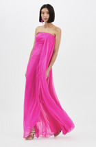 Oscar De La Renta Strapless Silk Gown Stunning Rare sz 12 $4900 - £1,518.58 GBP