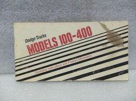 DODGE TRUCK 100 200 300 400 1977 Owners Manual 16526 - £13.23 GBP