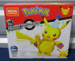 New Mega Construx Pokemon Pickachu Celebration 280 Pieces (A4) - £15.82 GBP