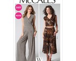 McCall&#39;s Patterns M7133 Misses&#39;/Miss Petite Top/Pants &amp; Jumpsuit, Size A... - £5.21 GBP